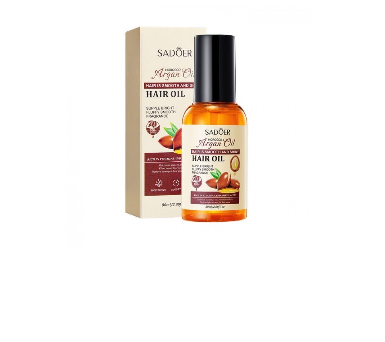 Аргановое масло против секущихся кончиков волос Sadoer Argan Oil