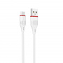 Кабель Borofone BX17 USB - micro USB, 1 м белый