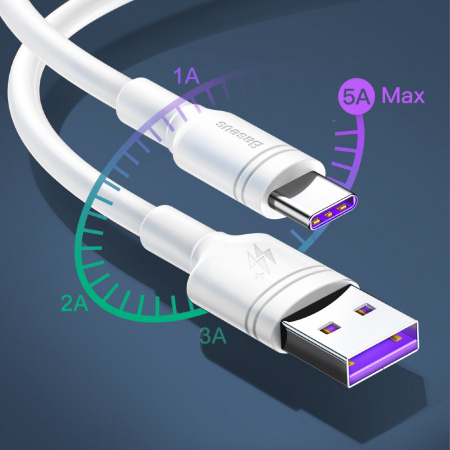 Кабель Baseus CATSH-B02, USB - USB Type-C, 1 м, Quick charge