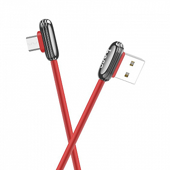Кабель Hoco U60 Soul USB - micro USB, 1.2 м красный