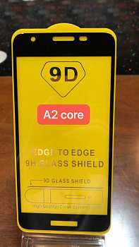 Защитное стекло Full Glue для Samsung A2 Core, черный