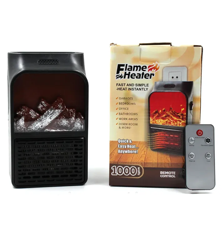 Портативный обогреватель камин Flame Heater с пультом