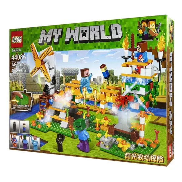 Конструктор QS08 My World 44086 Золотой мост 463 деталей